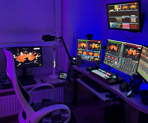 stanowisko do&nbsp;transmisji live